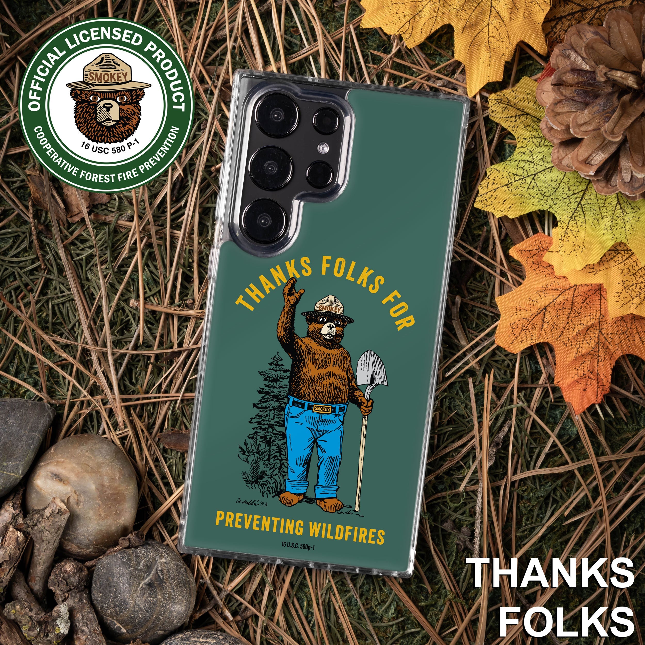 Smokey Bear Classic HD Samsung Galaxy S22 Phone Case