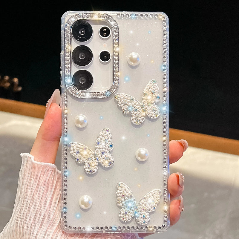 Coquette Pearls & Butterflies Samsung Phone Case