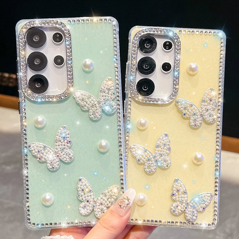 Coquette Pearls & Butterflies Samsung Phone Case