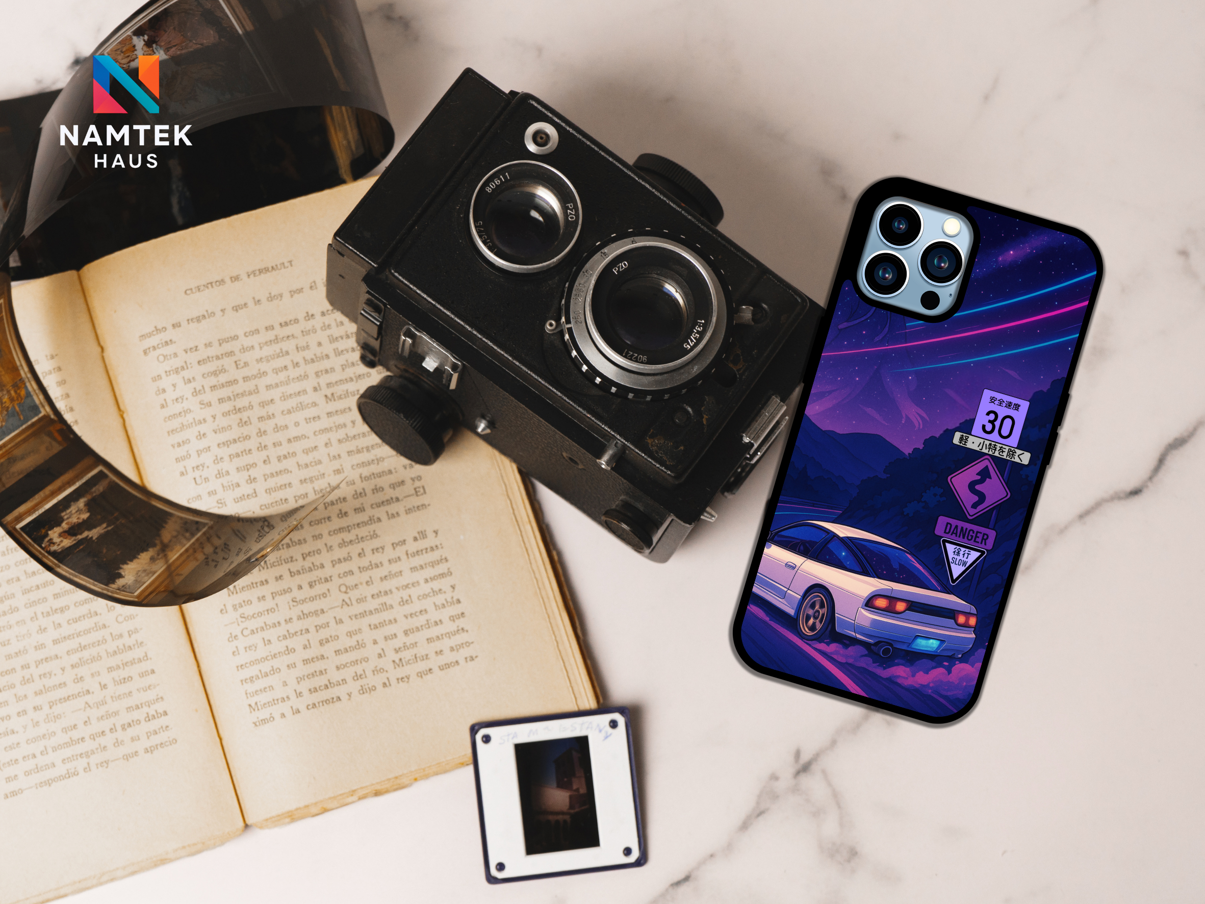 JDM Midnight Drift とうげ iPhone & Samsung Phone Case